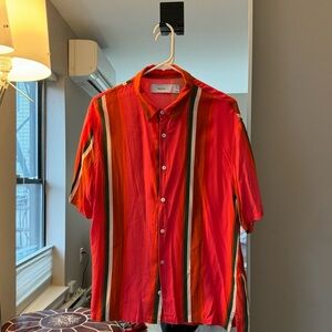 Striped Pink Button Down Shirt